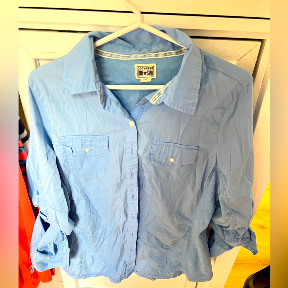 converse button up